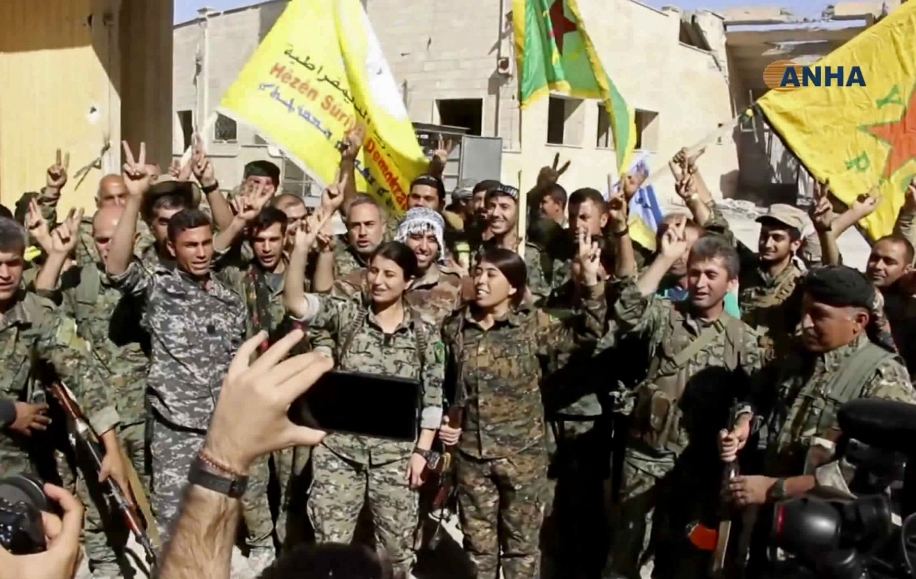 Us Backed Forces Celebrate Fall Of Is Capital Raqqa The Garden Island